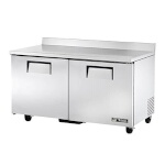 True TWT-60F-HC - Work Top Freezer, two-section, -10°F, (2) solid doors, (4) shelves